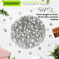 Pearl Snaps for Fabric W/Snap Pliers, 140 Set, 12Mm Metal Snap Button Kit for...