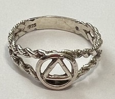 Sterling Silver Sobriety AA Alcoholics Anonym...