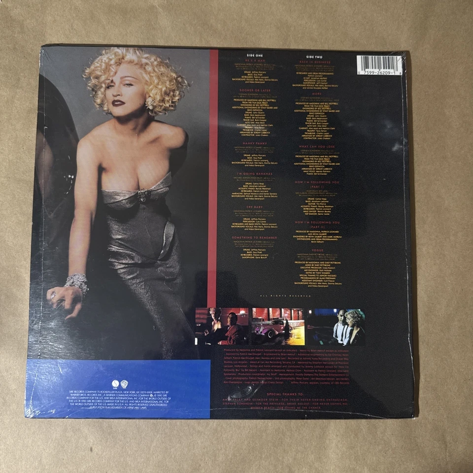 BRAND NEW Madonna “I’m Breathless” Dick Tracy Soundtrack Vinyl LP SEALED - Image 2 of 2
