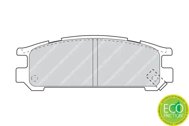 Plaquettes de frein FDB790 FERODO pour SUBARU LEGACY I LEGACY I Break LEGACY III - Photo 2/4