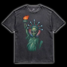 Alien Liberty T-Shirt by SAUCER