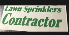 Lawn Sprinklers Contractor Decal Sticker Truck Sign PRO Rainbird Irritrol   Lot