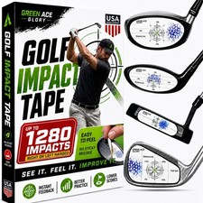 Golf Impact Tape Club Face Labels Driver Fairway Iron Putter Residue-Free Aid