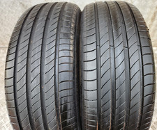 PAIR OF 205 55 19 97v xl MICHELIN E-Primacy PART WORN TYRES 7mm