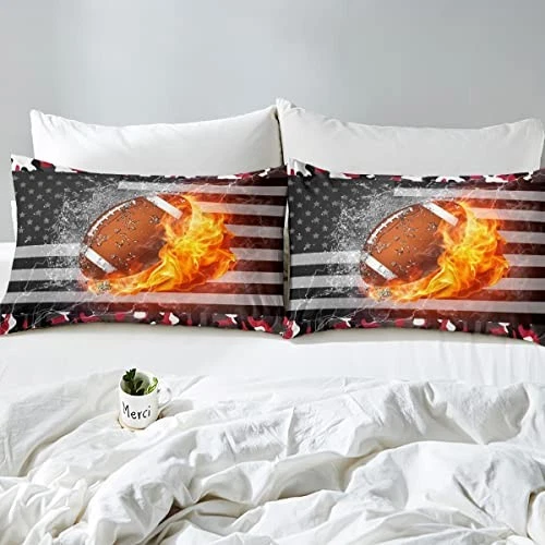 Juego de cama bandera americana juego de edredón de camuflaje para niños niños reina multi 24 Foto 4 de 4