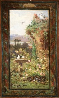 PAUL COLIN (1838 1916) LARGE SIGNED FRENCH OIL ON CANVAS LOVE AND LUCK