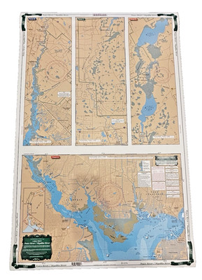Waterproof Charts 04E Peace & Myakka River Florida Large Print Map w/ Chart Tube