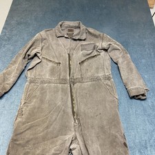 VTG Walls Master Made One Piece Coveralls Men 50 Tall Gray Utility Non Insulated