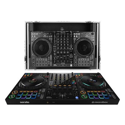 Pioneer DJ DDJ-FLX10 + Odyssey FZGSFLX10W1M 1U Flight Case