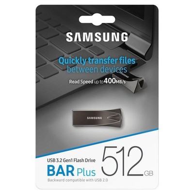 Samsung BAR Plus 512GB USB 3.2 Gen 1 Flash Drive MUF-512BE4/APC Metal USB Memory