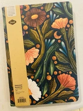 Nightsky Floral Embossed Journal Notebook Denik