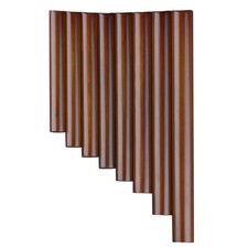 8 Pipes Natural Bamboo Mini Portable Pan Flute Chinese Traditional Musical In...