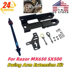 3"-4" Bolt on Swing Arm Extension Kit For Razor MX650 SX500 Mini Bikes Aluminum 