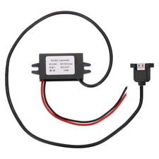 DC 12V/24V to 5V 3A 15W Step Down Converter USB Port with Mounting Tabs