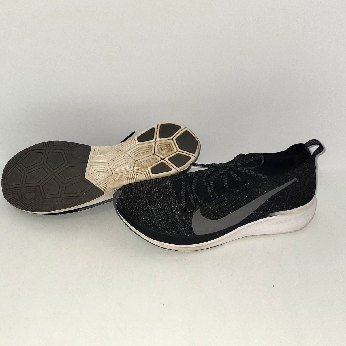 Nike‎ Zoom Fly Flyknit Shoes Mens Size 7.5 Black White Running Racing AR4562-081 NEW Nike Zoom Fly Flyknit Women main image 3