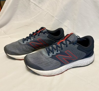 New Balance 520 Mens Sneaker Size 12 Gray Red White Running Shoe M520LG7