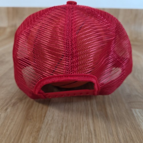Vintage Trucker Hat Minnesota Waconia Ford Mercury Corduroy Snapback Cap Red - Picture 3 of 9