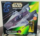 Star Wars Power of the Force Rebel A-Wing Fighter With Pilot Action Figure New