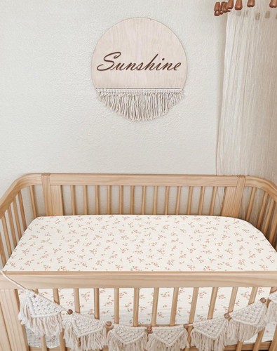 Mini Crib Sheets for Baby Boy Girl 2 Pack, Neutral Mini Crib Mattress Sheet 2... - Picture 7 of 8