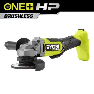 RYOBI ONE+ HP 18V Brushless Cordless 4-1/2 in. Angle Grinder (Tool Only)
