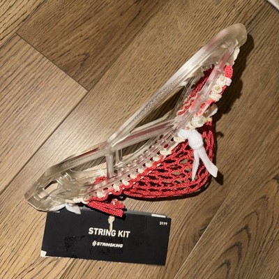 Relax Collections RC1 Clear Lacrosse Stick Head. Strung With Stringking 2S