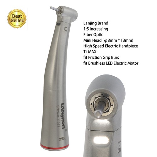 BEING Dental Electric Motor 1:5 LED Handpiece Fiber Optic Contra Angle 16:1 Kavo - Picture 13 of 115