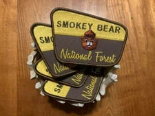 New Smokey Bear National Forest ONE embroidered patch fire safety awareness 