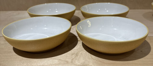 Set of 4 Colorwave Mustard by Noritake Soup Bowl Mustard White Stoneware - Picture 1 of 5