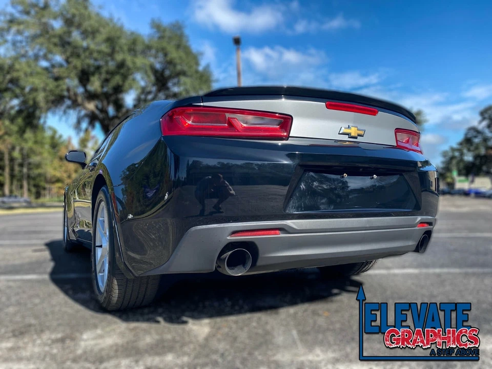 Calcomanías de vinilo con gráficos deslizables para puerta trasera a rayas Chevy Camaro 2016-2024 Foto 4 de 4