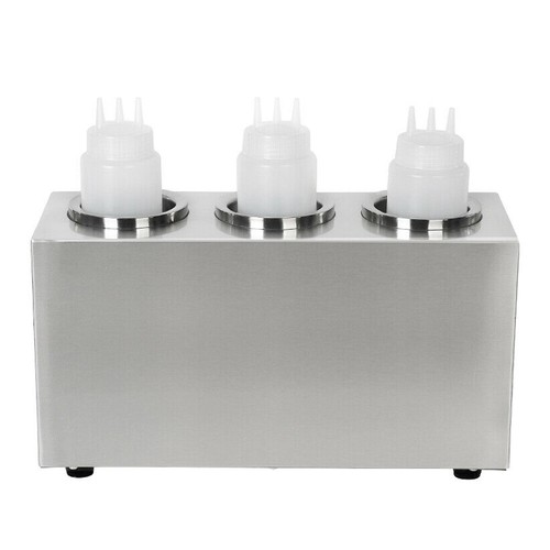 AU Commercial Sauce Warmer Jam Heat Preservation Machine 3 Bottle 240W Stainless - Picture 6 of 12