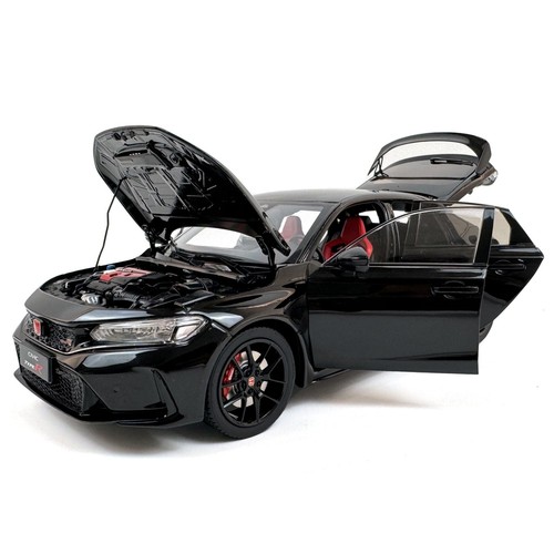 1:18 Scale Paudi Honda Civic Type-R FL5 Black Diecast Model Car Hobby Toy Gift - Picture 9 of 23