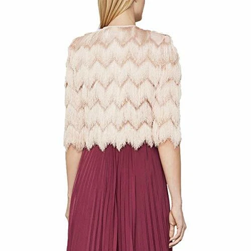 Bcbg fringe best sale jacket