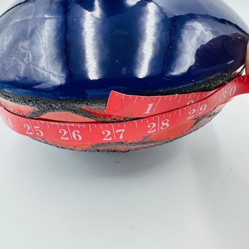 Scheurich Fat Lava Vase 407-25 Handled Jug Cobalt Blue Orange MCM W. Germany EUC - Picture 13 of 13