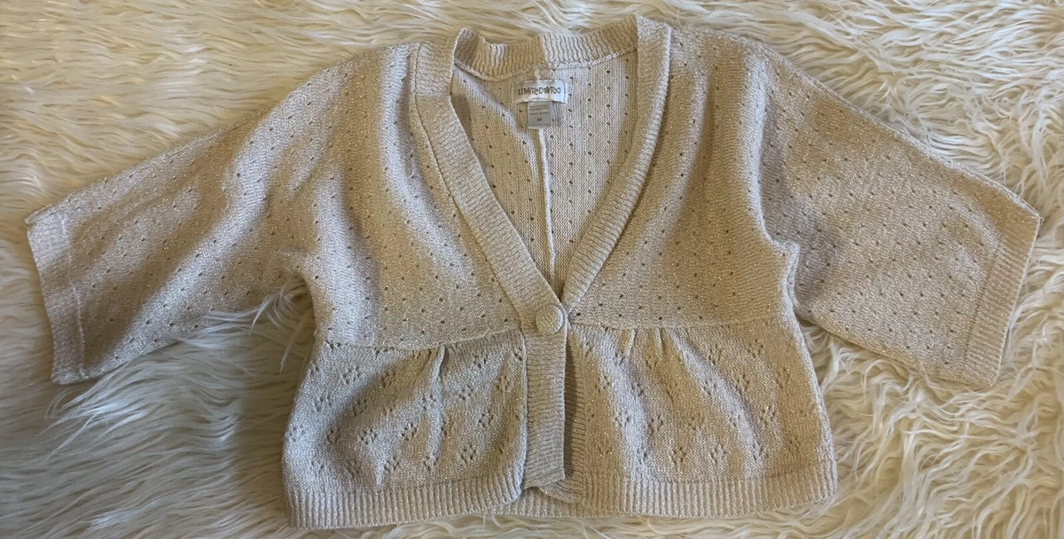 Limited Too Shimmery Short Sleeve Shrug Girls Medium eBay