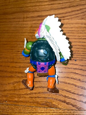 TMNT Ninja Turtles Wacky Wild West Indian Chief Leo Figure