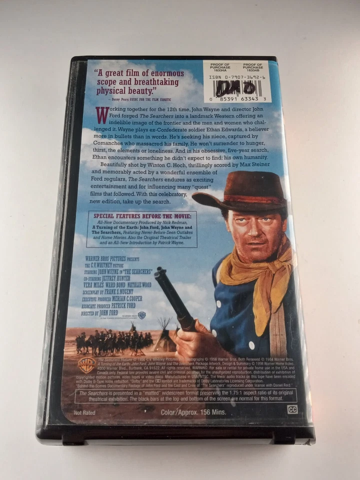 The Searchers (VHS) 1956 John Wayne TESTED - Image 2 of 3