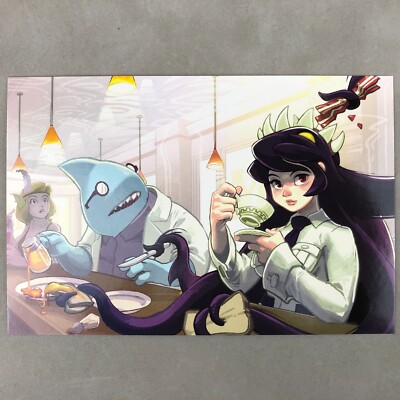 Lab Zero Games Skullgirls Encore Filia & Stanley Indiegogo Limited Art Postcard