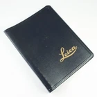 Black + Gold Plastic Leica Binder for Manuals and Photo Equipment Brochures