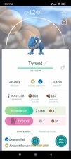 Pokemon Shiny Tyrunt - TRA'DE 20k Or 1 Mill Dust - Pls Read Item Description