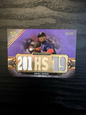 2024 Topps Triple Threads RAFAEL DEVERS Game Used Relic # /27