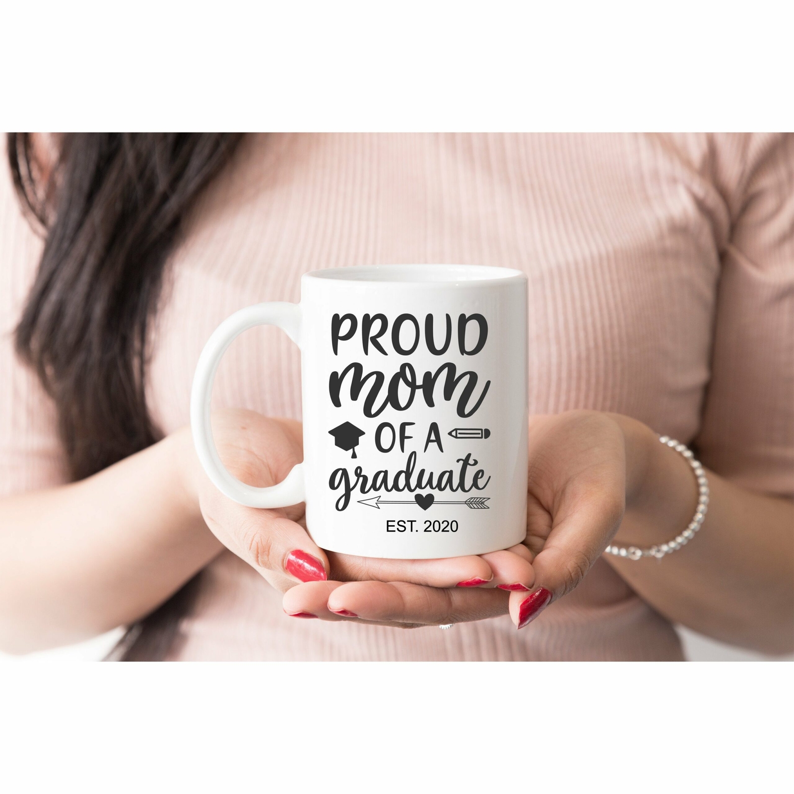 Proud Mom Of A Graduate Mug Gift For Mom Customise Year
