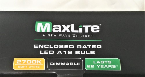 MAXLITE 4 Light Bulbs 15W LED Same As 100W Dimmable Soft White - Picture 6 of 8
