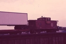 Duplicate Train Slide Detroit Toledo Ironton DC-9 #140  1985 Miami River