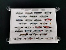 Original vintage poster PORSCHE Race Cars 1981 KEN RUSH 101x76cm 40x30 inches