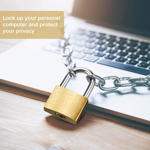 24 Pieces Mini Padlock Small Solid Brass Locks 1.25'' with 3 Keys for Luggage, - 第 6/8 張圖片