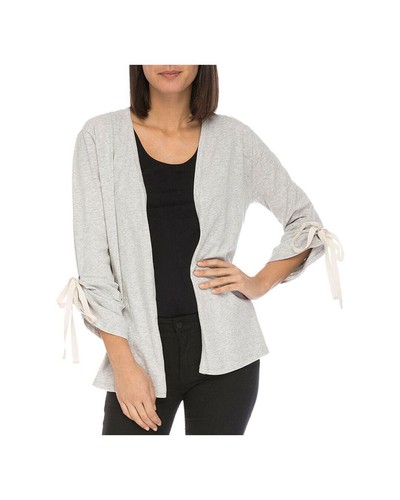 BOBEAU WOMENS GRAY NIA RUCHED SLEEVES 