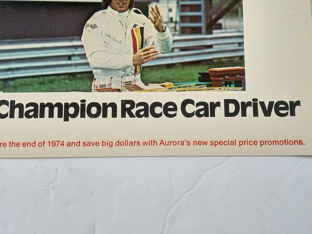 1974 AURORA AFX Racing NEW JACKIE STEWART MAGNA TRACTION Salesman