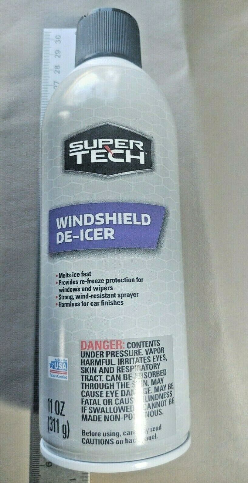 SuperTech Automotive Windshield De-Icer Winter Ice Spray Aerosol Can