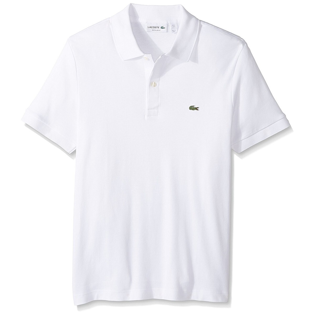 Трикотаж Lacoste с коротким рукавом, Белый, Мужской 2XL
