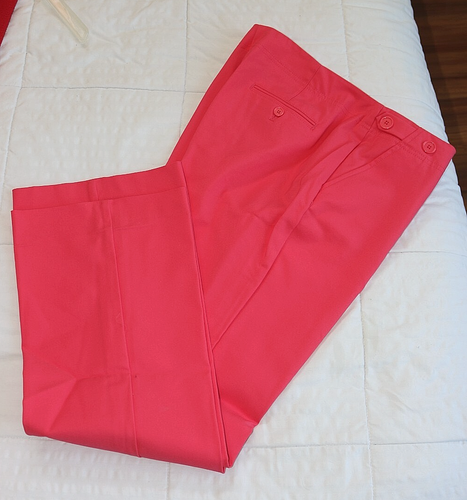Anne Klein rosa/koralle Hose Größe 14 gebraucht, in einwandfreiem Zustand